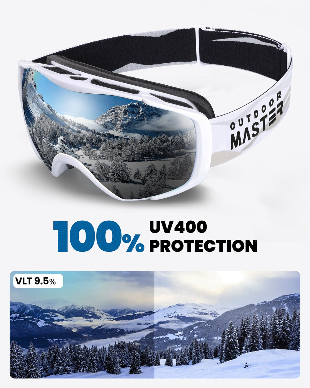 OutdoorMaster protective sleeve covering goggles to prevent scratches benefit