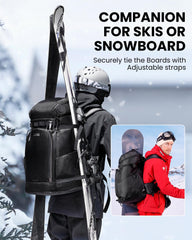 OutdoorMaster top helmet compartment open with goggle pocket benefit: protected helmet storage