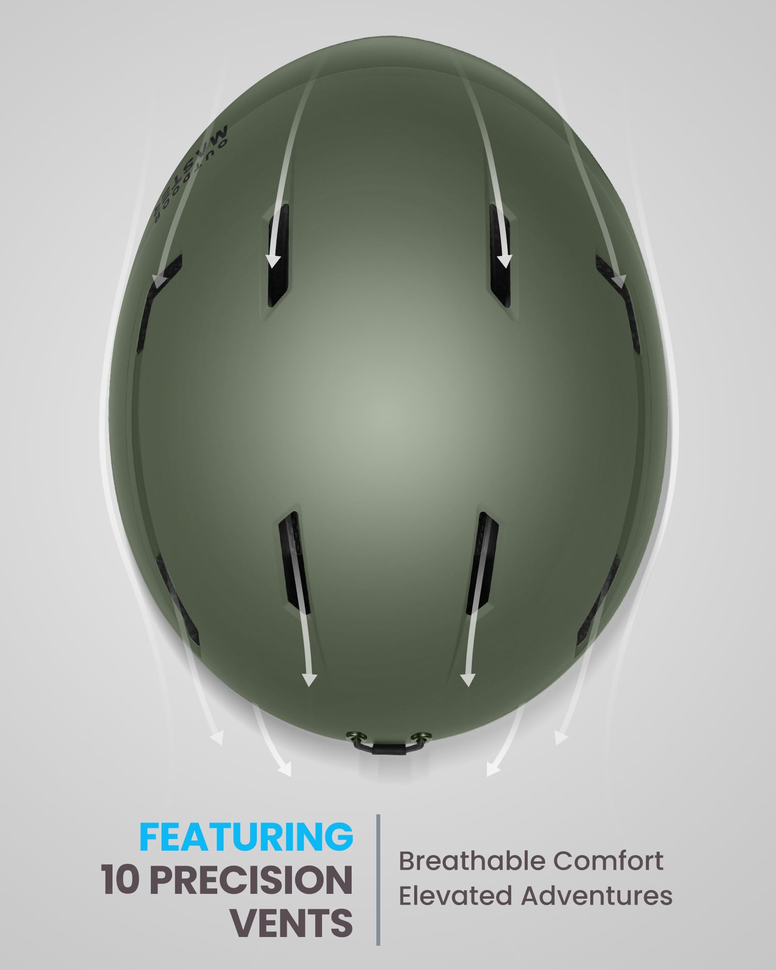 OutdoorMaster helmet internal liner displaying removable padding benefit