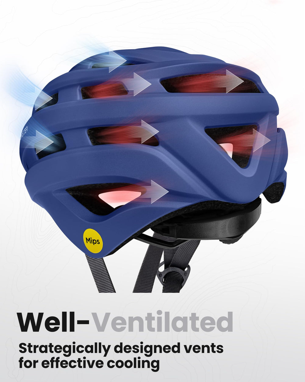 OutdoorMaster helmet close-up on vents that promote airflow to keep head cooler