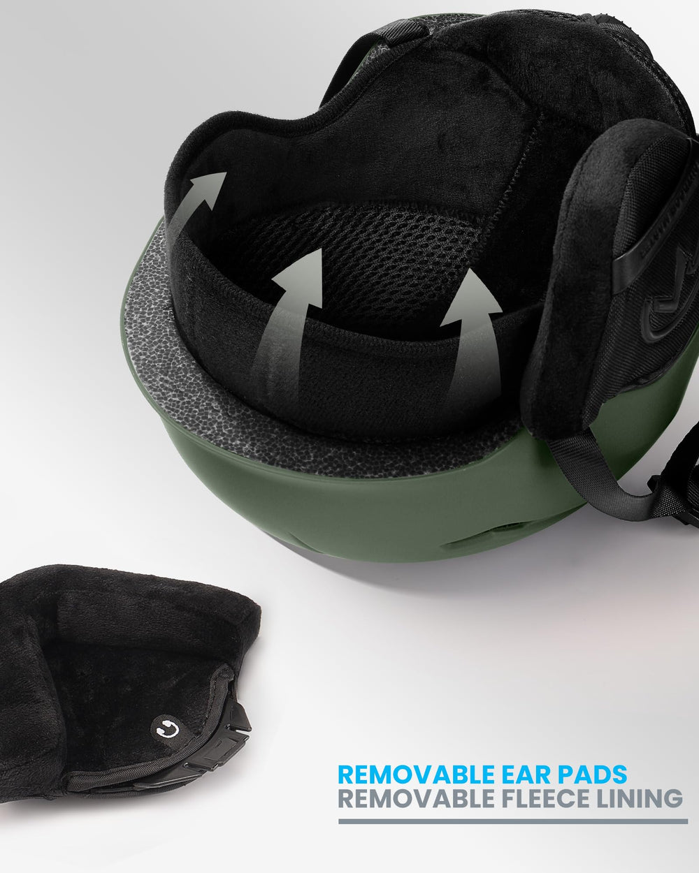 OutdoorMaster helmet ventilation top view showing airflow benefit