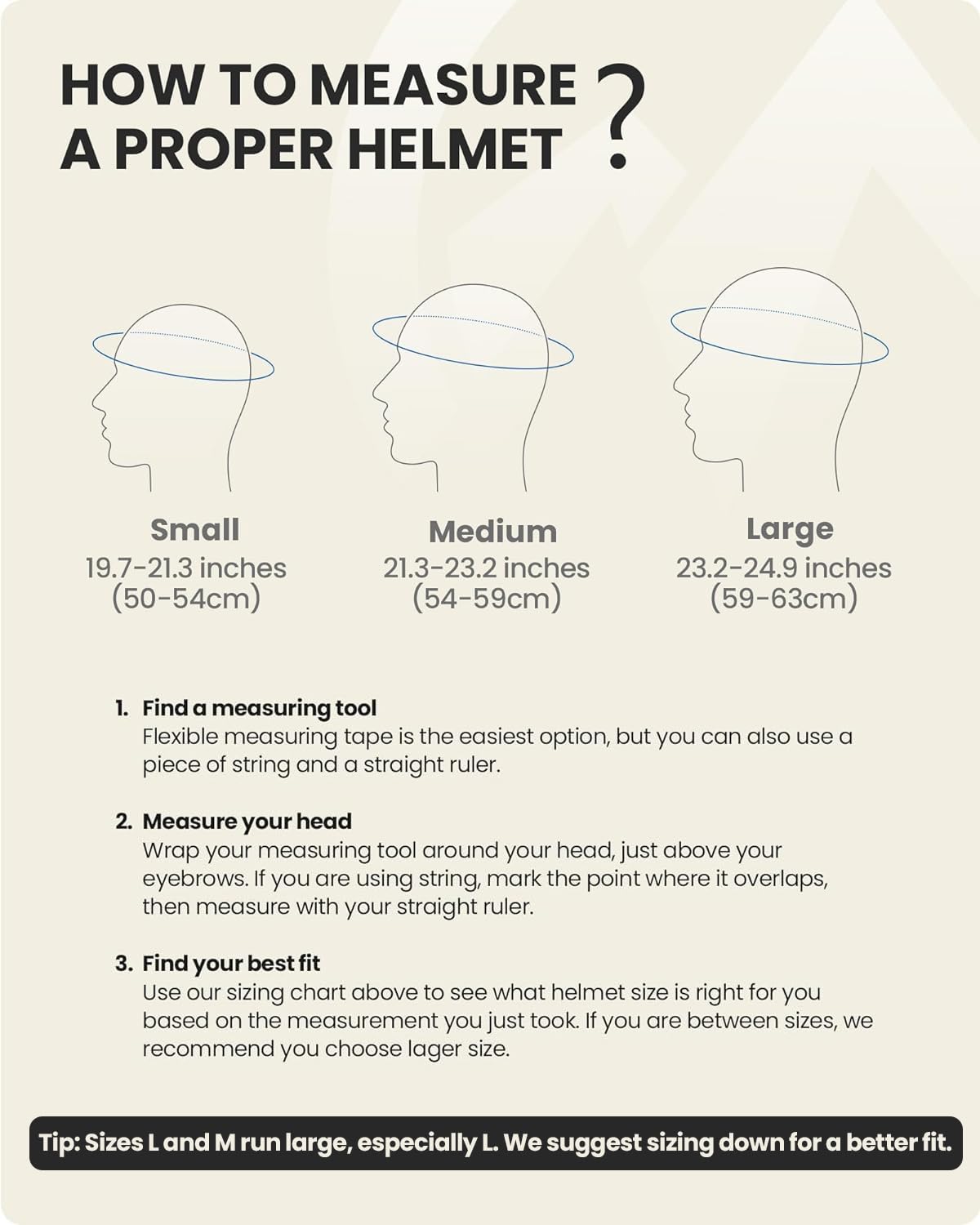 OutdoorMaster helmet held in hand to show lightweight size and scale