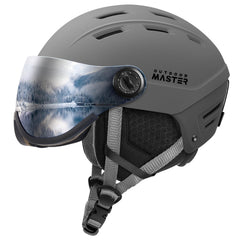 OutdoorMaster helmet front view with visor showing all-season coverage