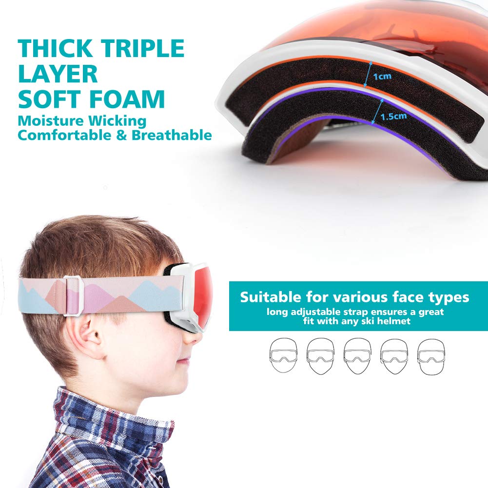 OutdoorMaster goggles fitted over glasses showing OTG benefit for spectacle wearers