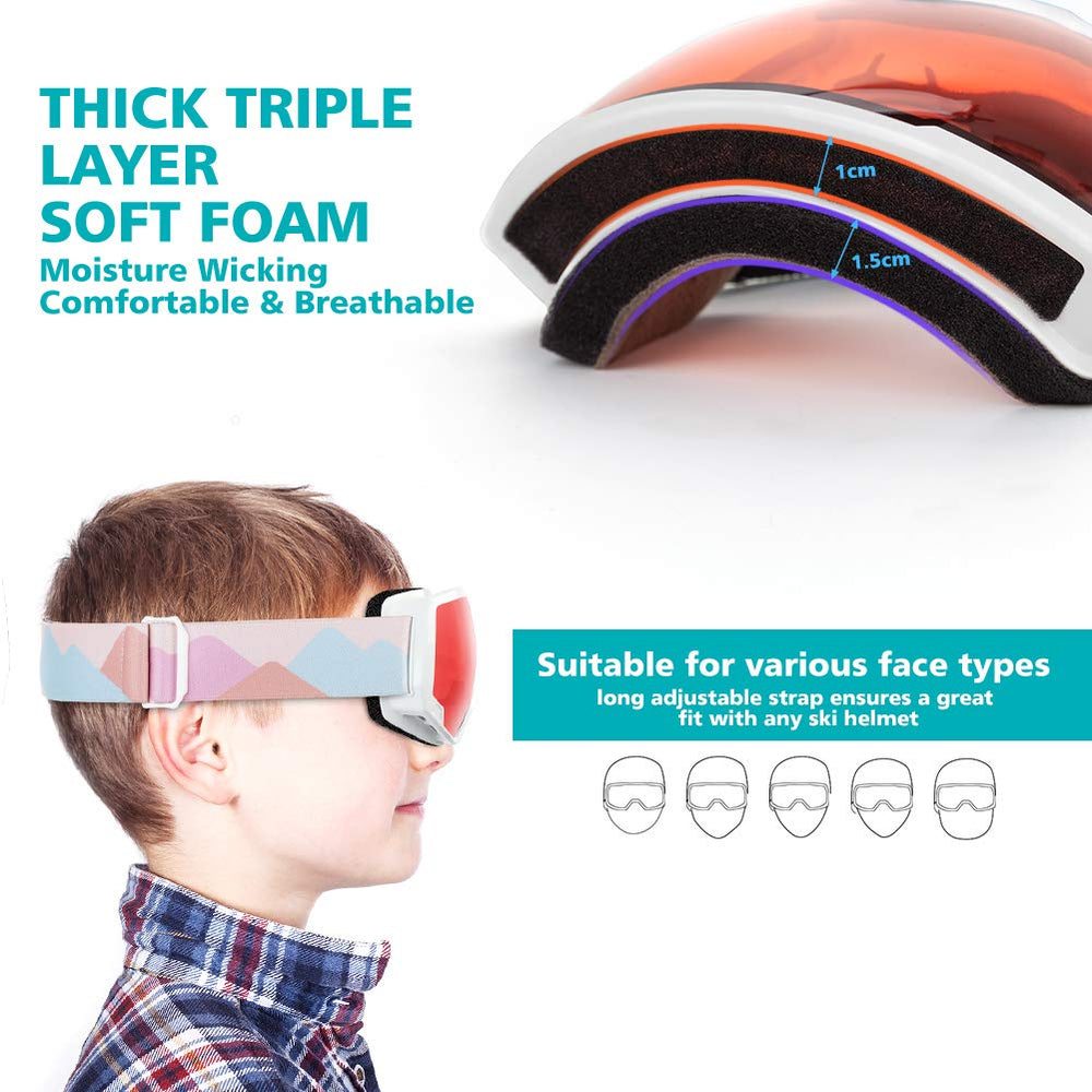 OutdoorMaster goggles fitted over glasses showing OTG benefit for spectacle wearers