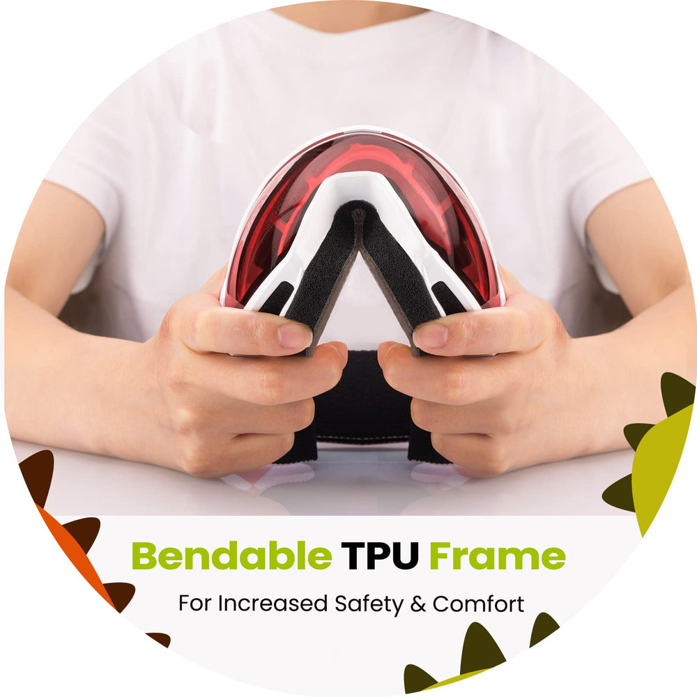 OutdoorMaster goggles over prescription glasses demonstrating OTG fit and comfort benefit
