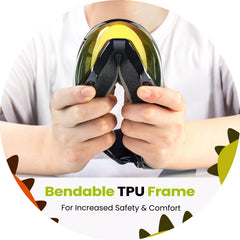 OutdoorMaster goggles worn over prescription glasses showing OTG convenience
