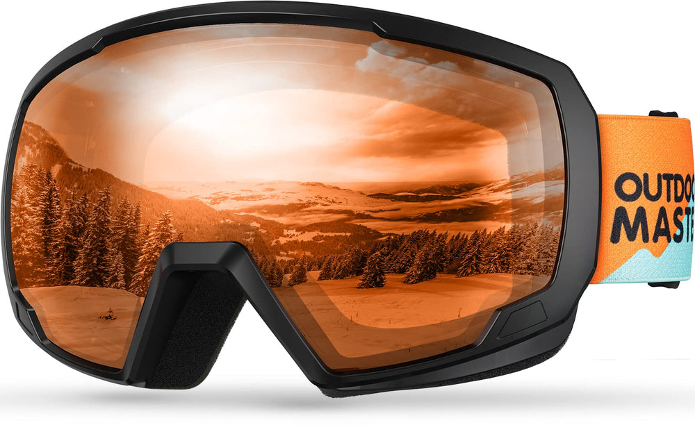 OutdoorMaster front view of kids goggles showing fit and coverage for protection