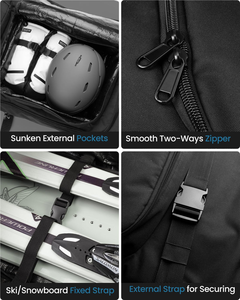 OutdoorMaster lifestyle shot rolling bag through airport for easy travel