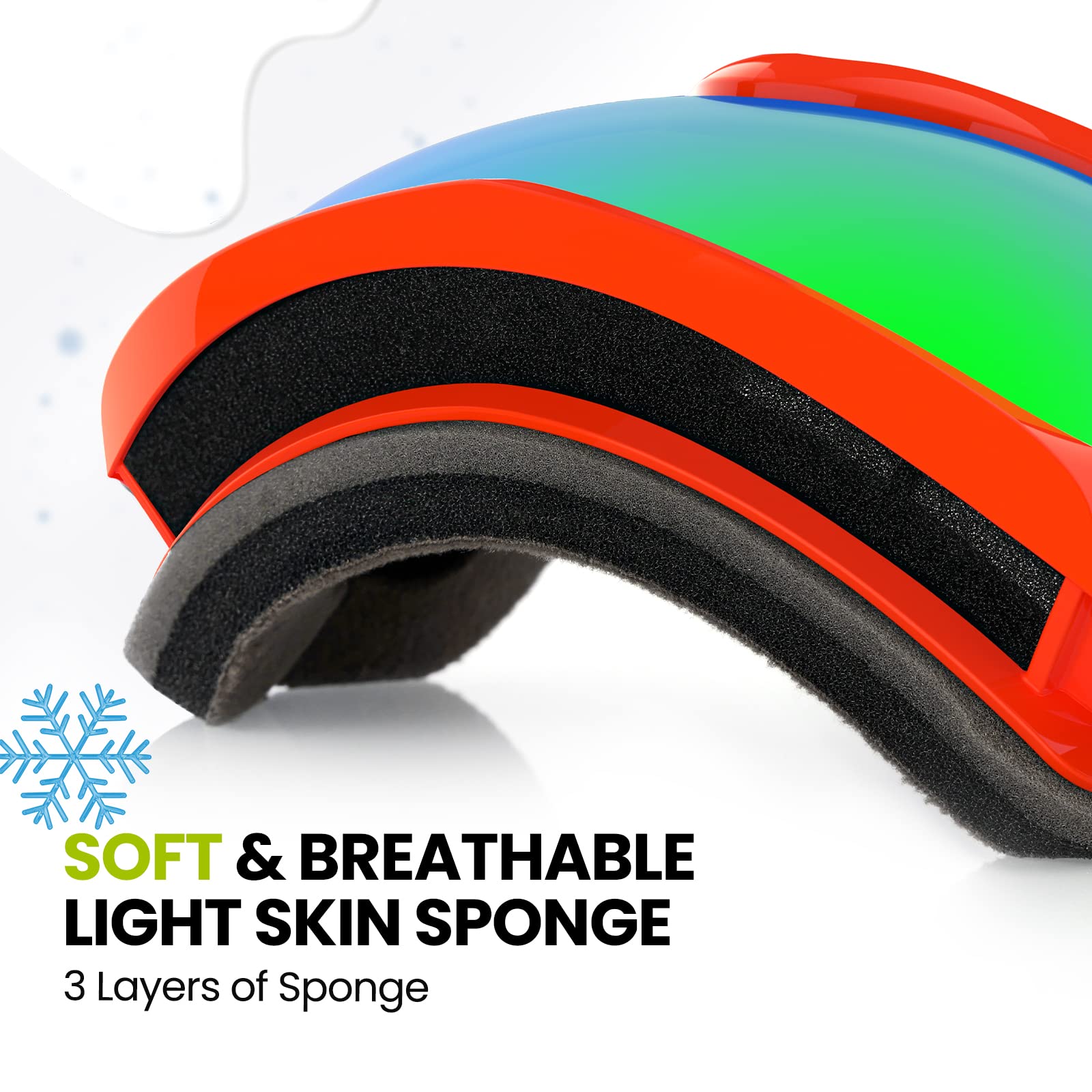 OutdoorMaster Lollipop foam and frame detail showing soft TPU comfort and impact cushion