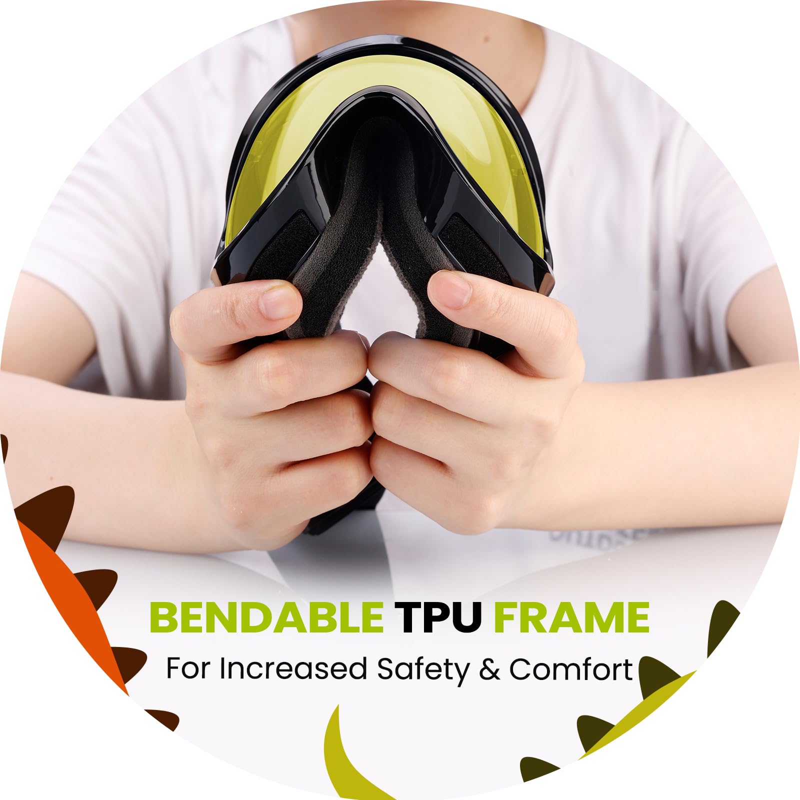OutdoorMaster Lollipop lens detail demonstrating UV400 protection and reduced glare