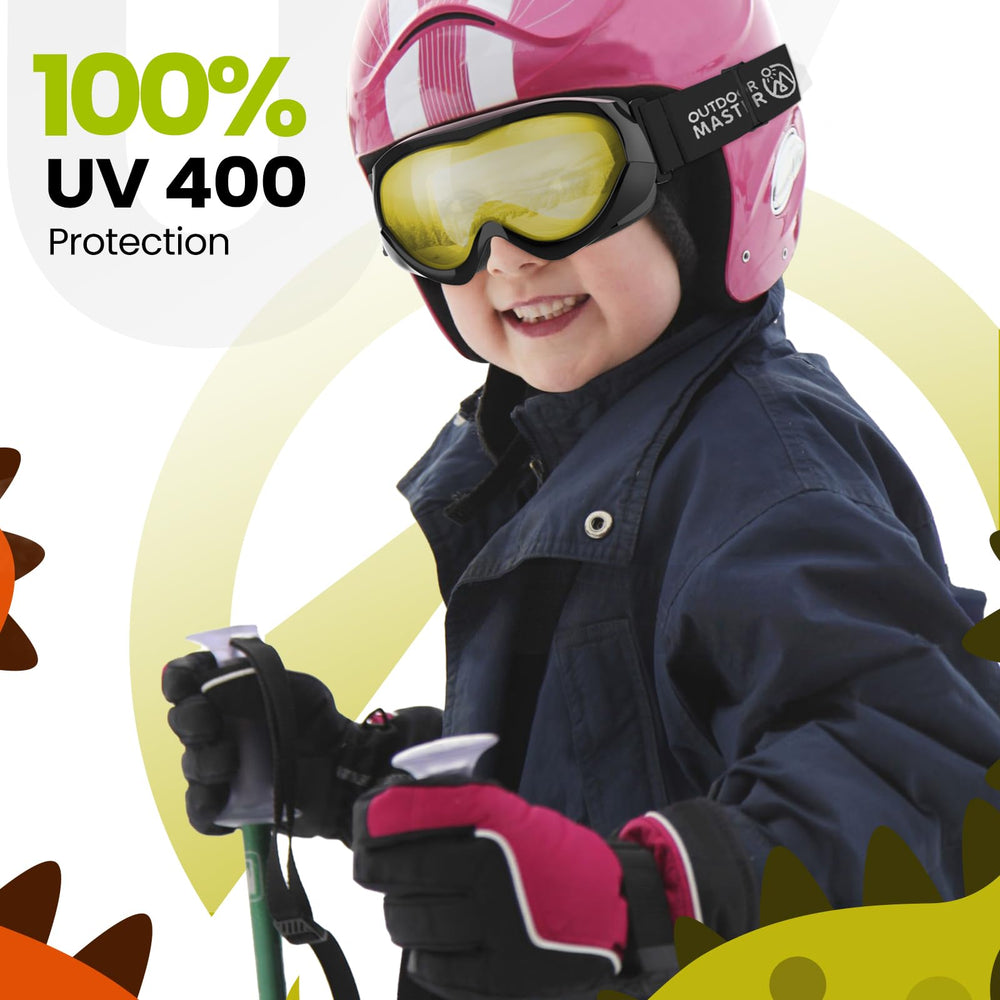 OutdoorMaster Lollipop worn over glasses showing OTG fit and clear vision