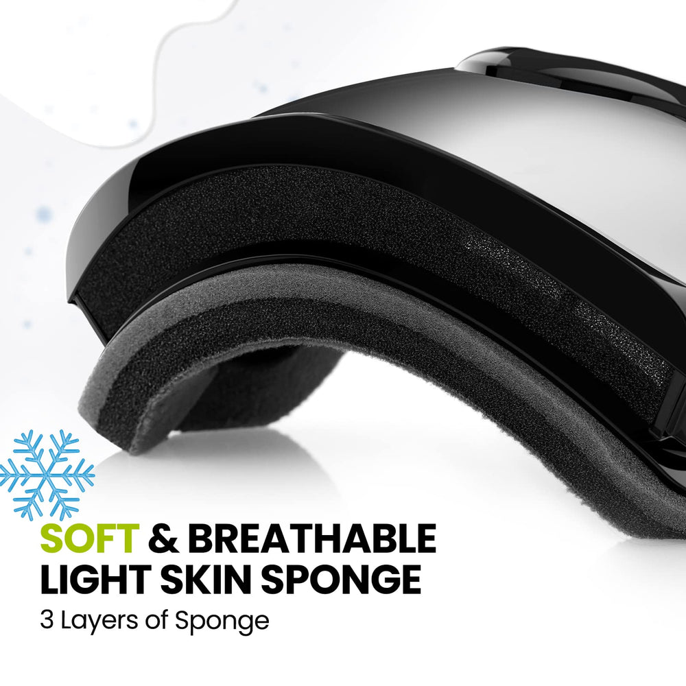 OutdoorMaster Lollipop worn with a ski helmet for secure helmet compatibility