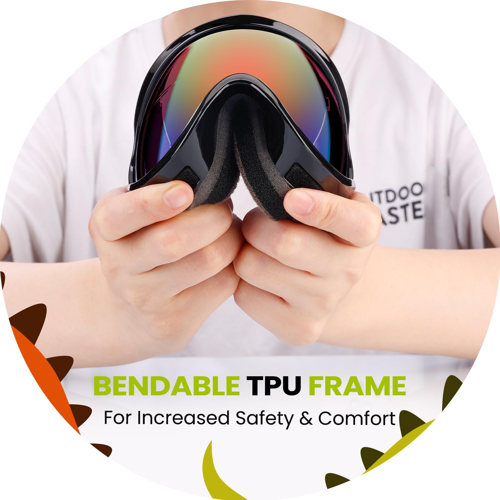 OutdoorMaster OTG fit over glasses showing room for spectacles and comfort benefit