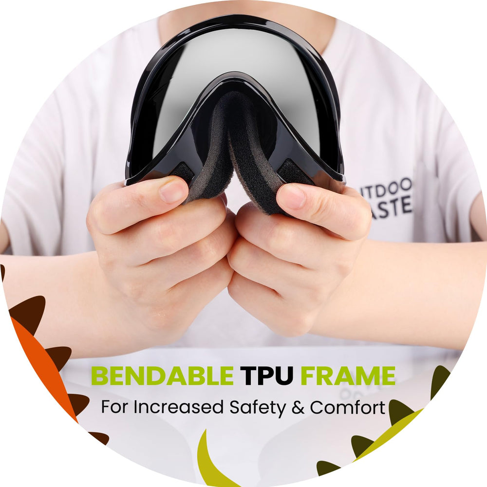 OutdoorMaster Lollipop worn over glasses showing OTG fit for prescription eyewear