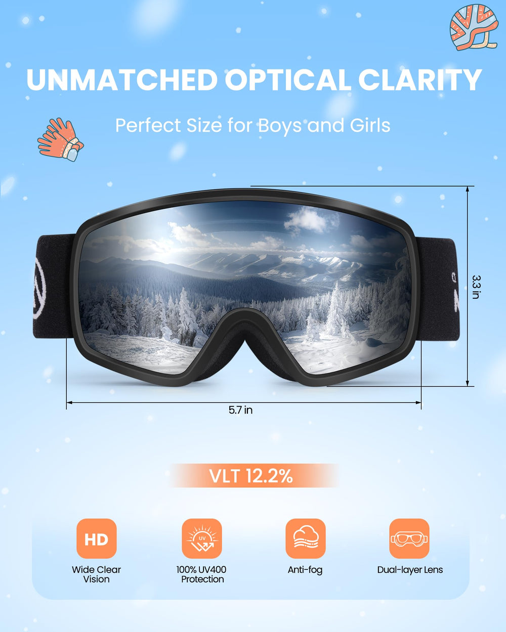 OutdoorMaster OTG interior with glasses demonstrating comfortable fit benefit