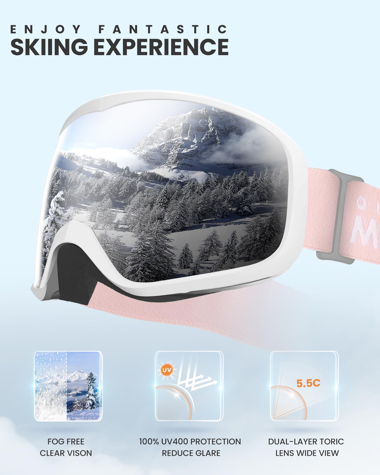 OutdoorMaster Owl frame detail showing flexible TPU and comfortable foam padding