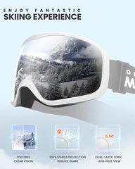 OutdoorMaster Owl lens closeup showing anti-fog coating and scratch resistance