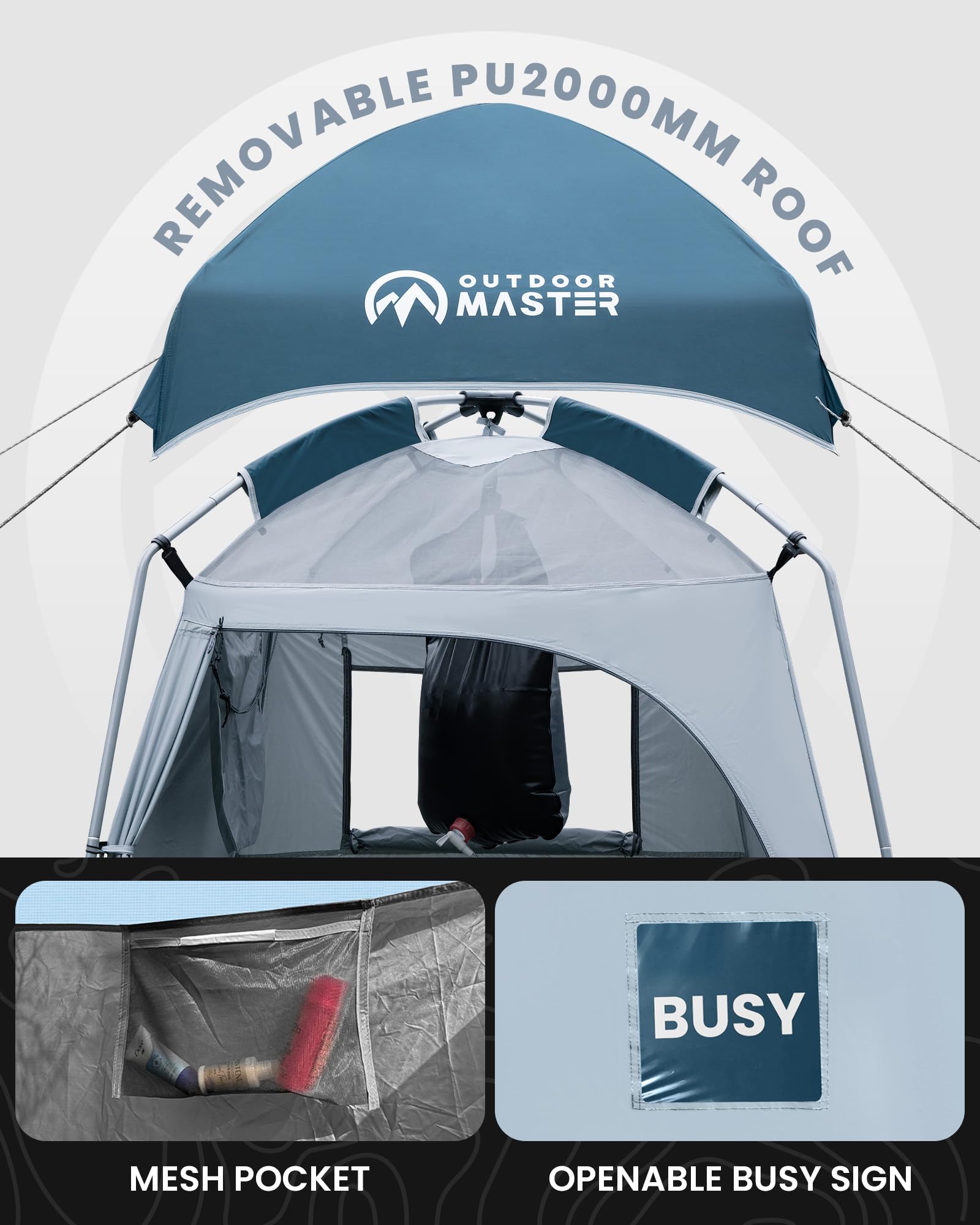 OutdoorMaster neatly packed in carry bag for compact transport and storage benefit