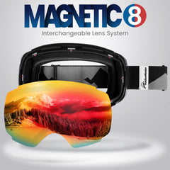 OutdoorMaster pro close-up of lens edge highlighting anti-fog coating benefit