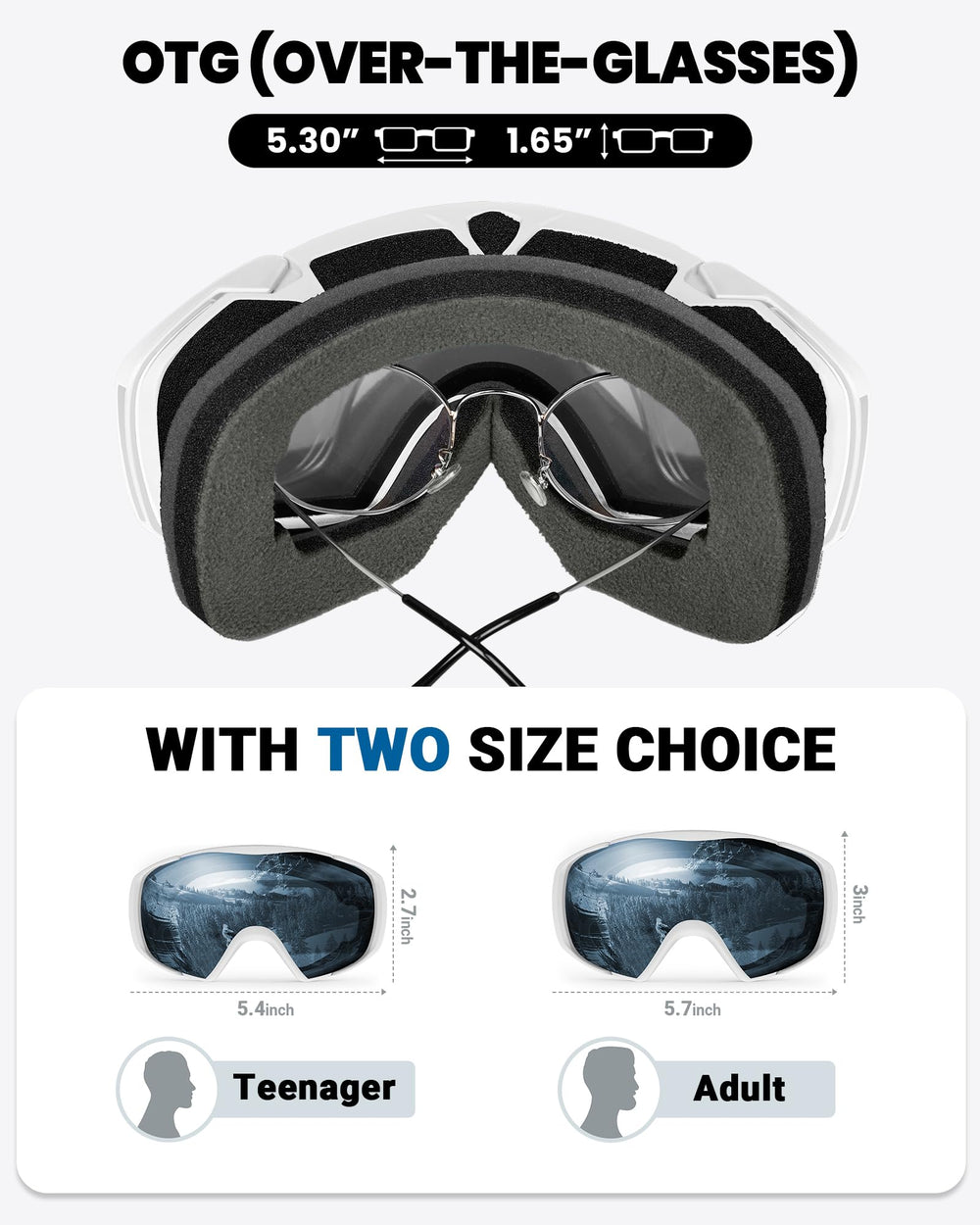 OutdoorMaster protective cover with goggles showing scratch protection and portability benefit