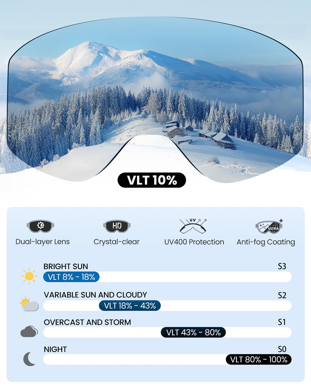 OutdoorMaster Pulse goggles worn over eyeglasses demonstrating OTG comfort and secure fit