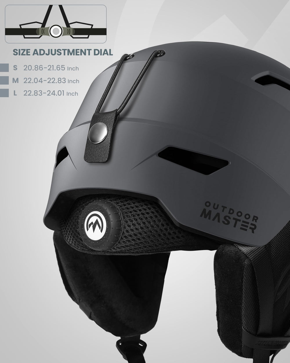 OutdoorMaster side profile worn by rider demonstrating secure fit