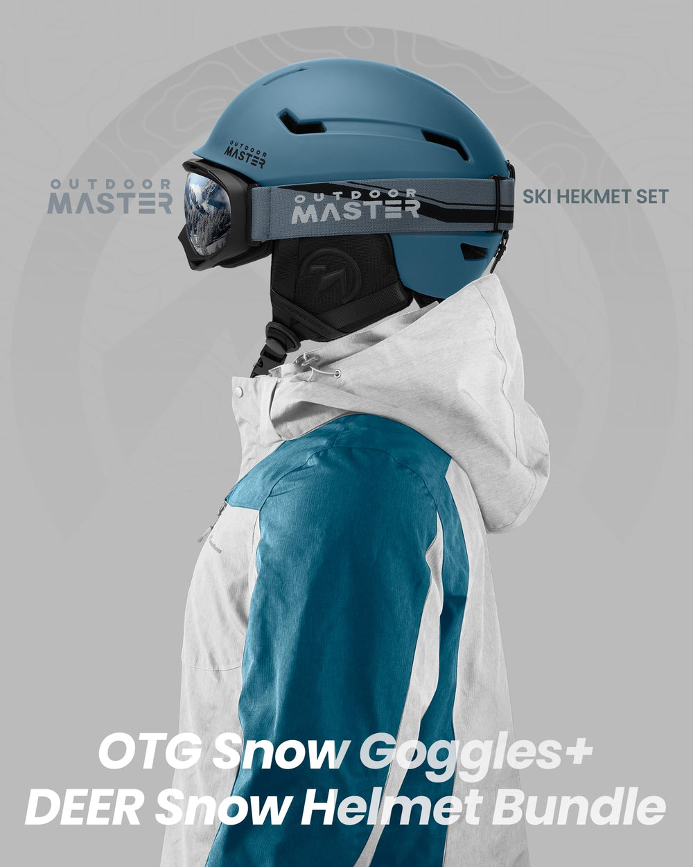 OutdoorMaster helmet size and scale comparison showing proportions for proper adult fit and selection