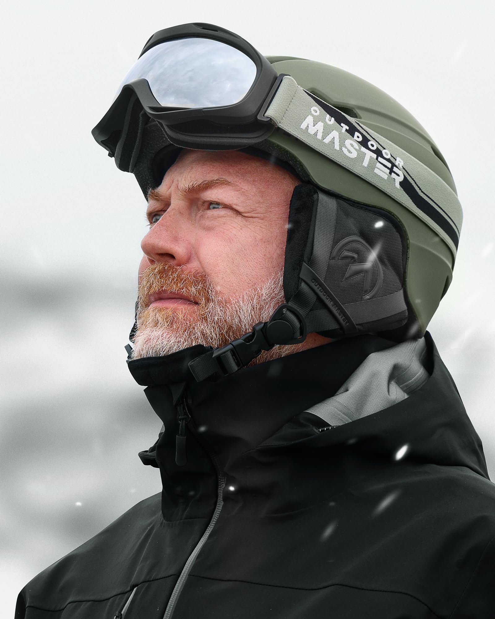 OutdoorMaster helmet next to ruler showing size and scale benefit