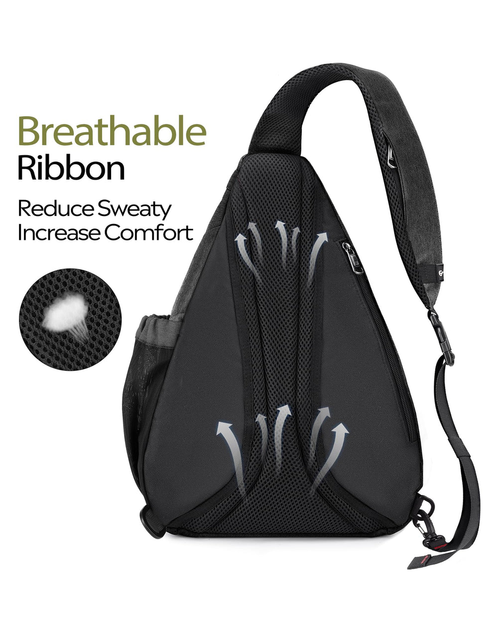 OutdoorMaster breathable back panel close-up for comfortable long wear