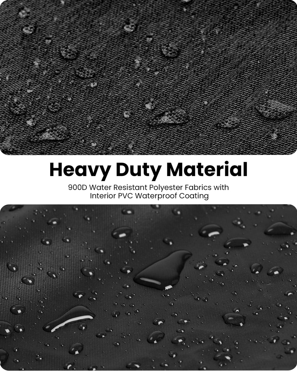 OutdoorMaster close-up of 900D fabric and waterproof coating for durable protection