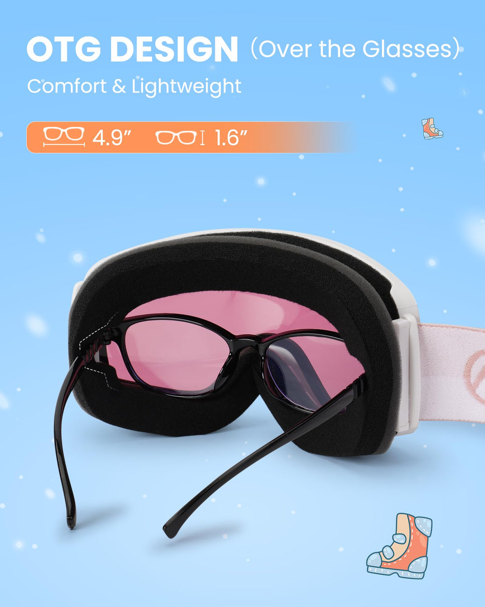 OutdoorMaster soft TPU frame and breathable foam offering cushioned protection