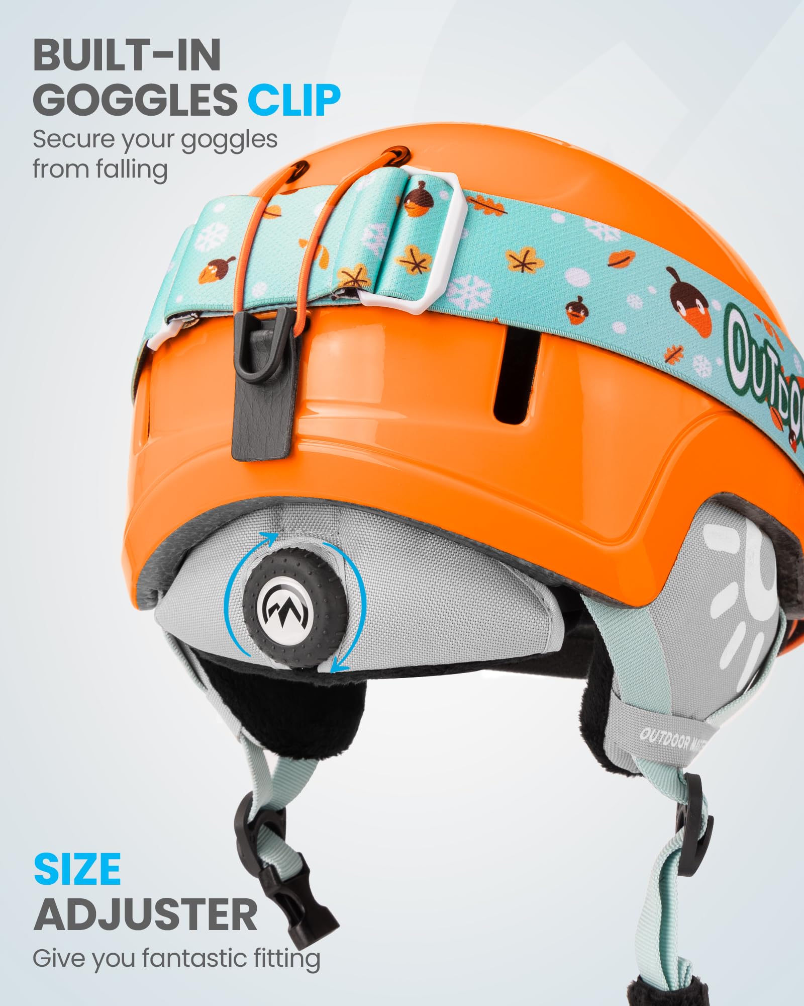 OutdoorMaster helmet vents detail illustrating airflow and comfort benefit