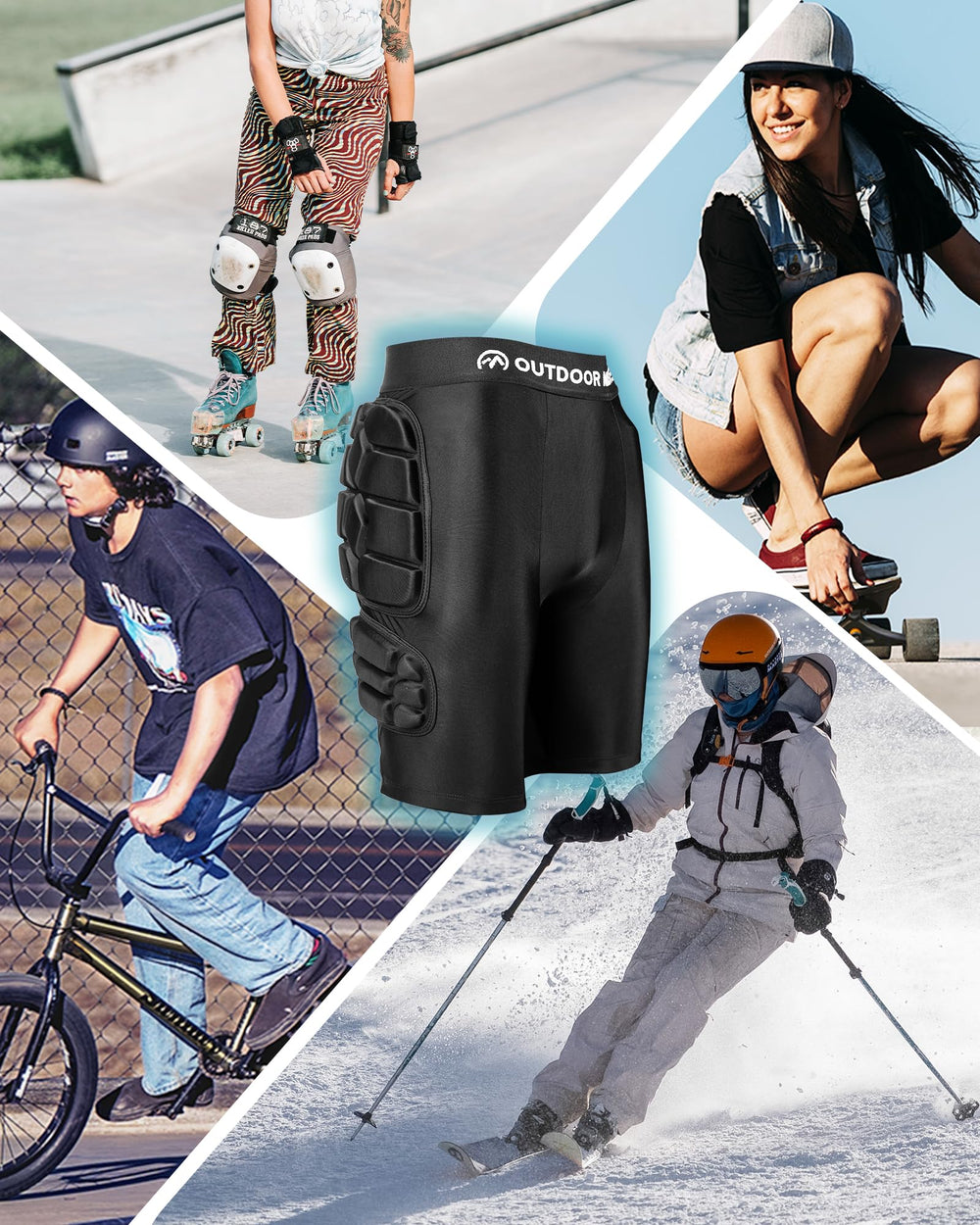 OutdoorMaster elastic waistband and seam detail ensuring secure, comfortable fit