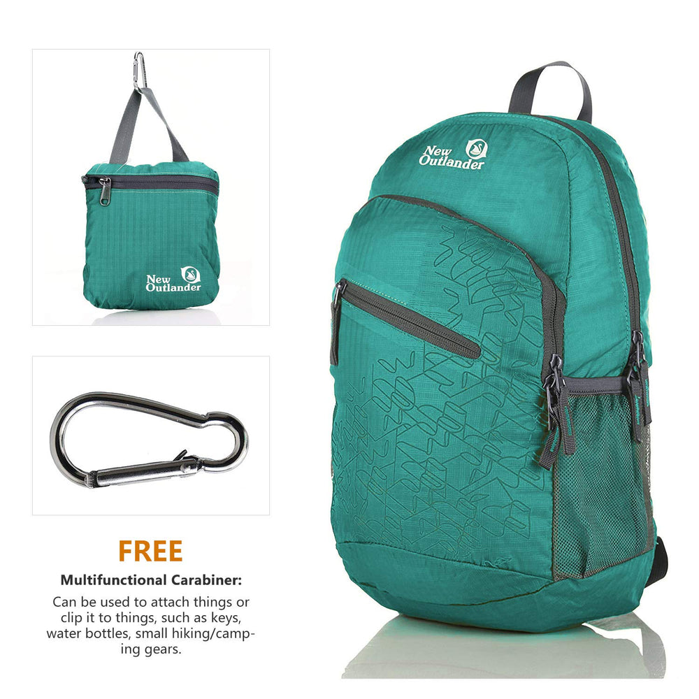 Outlander folded into its zippered pouch for compact storage convenience