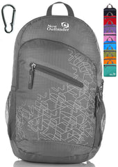 Outlander front view showing compact design and easy access pockets for travel