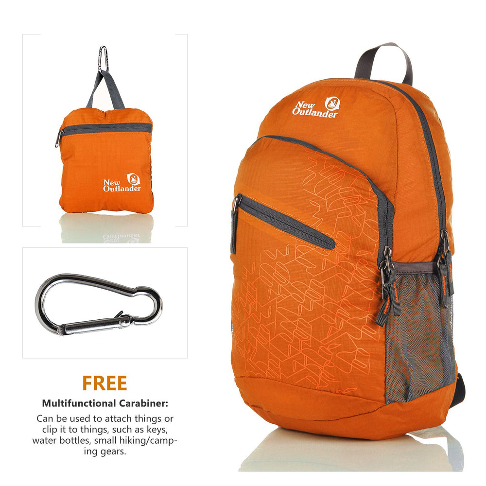 Outlander folded into zippered inner pocket for compact travel storage