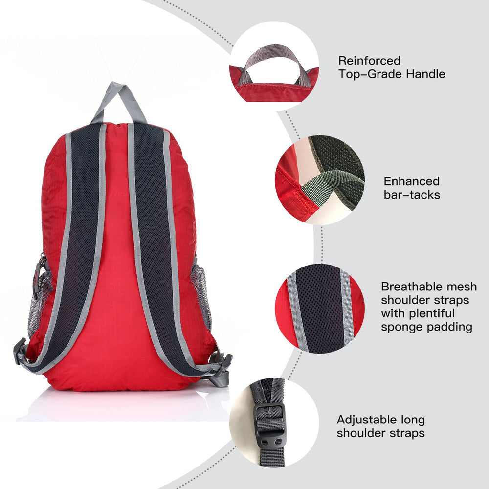 Outlander close-up of SBS metal zipper and reinforced stitching durability