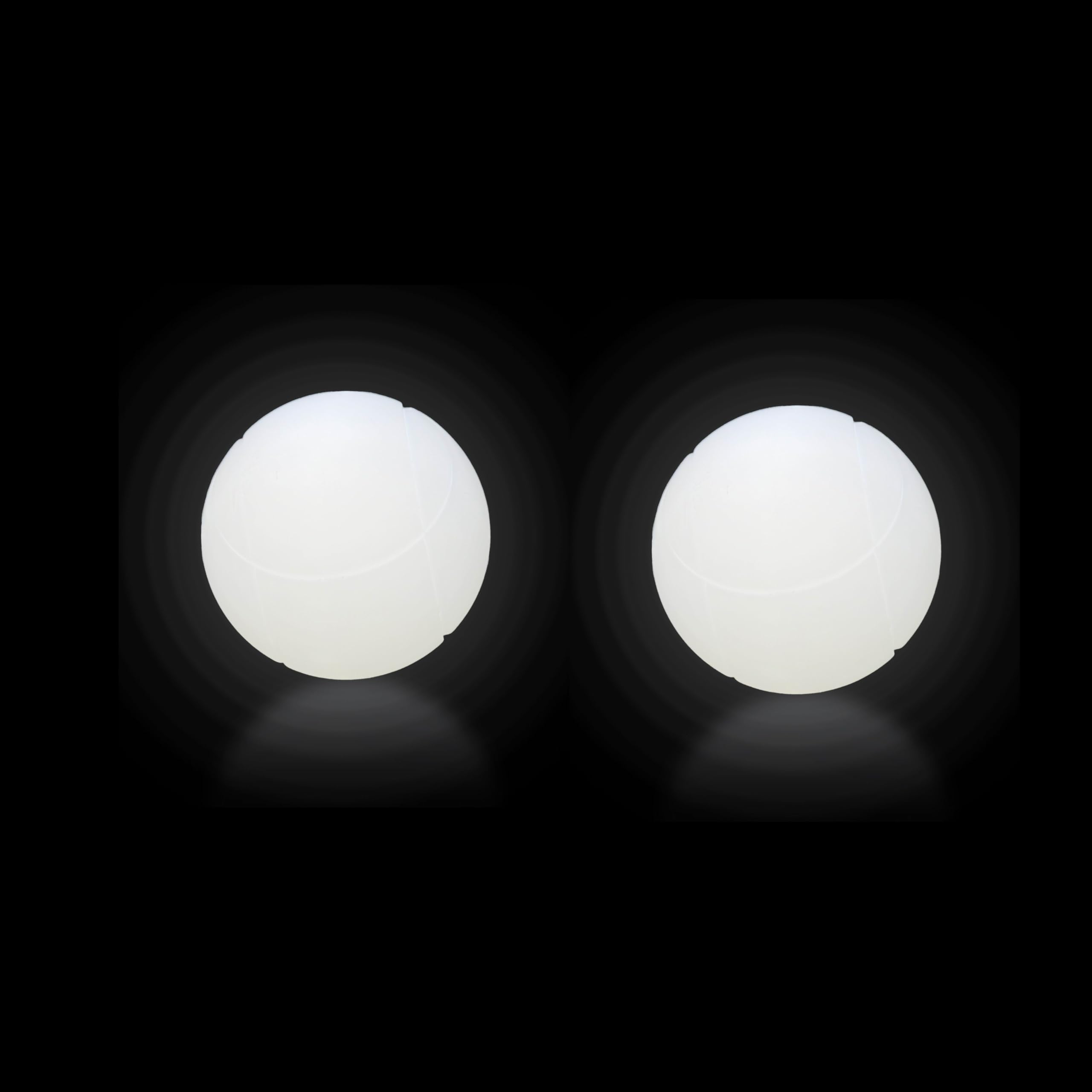 OUTOSS front view of white LED pallino showing clear jack and switch benefit visibility
