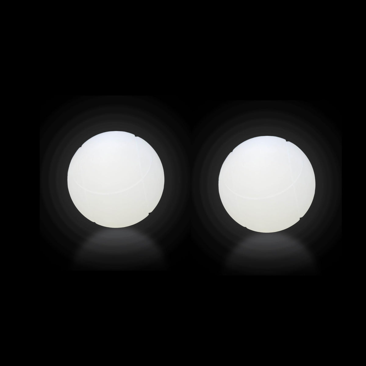 OUTOSS front view of white LED pallino showing clear jack and switch benefit visibility
