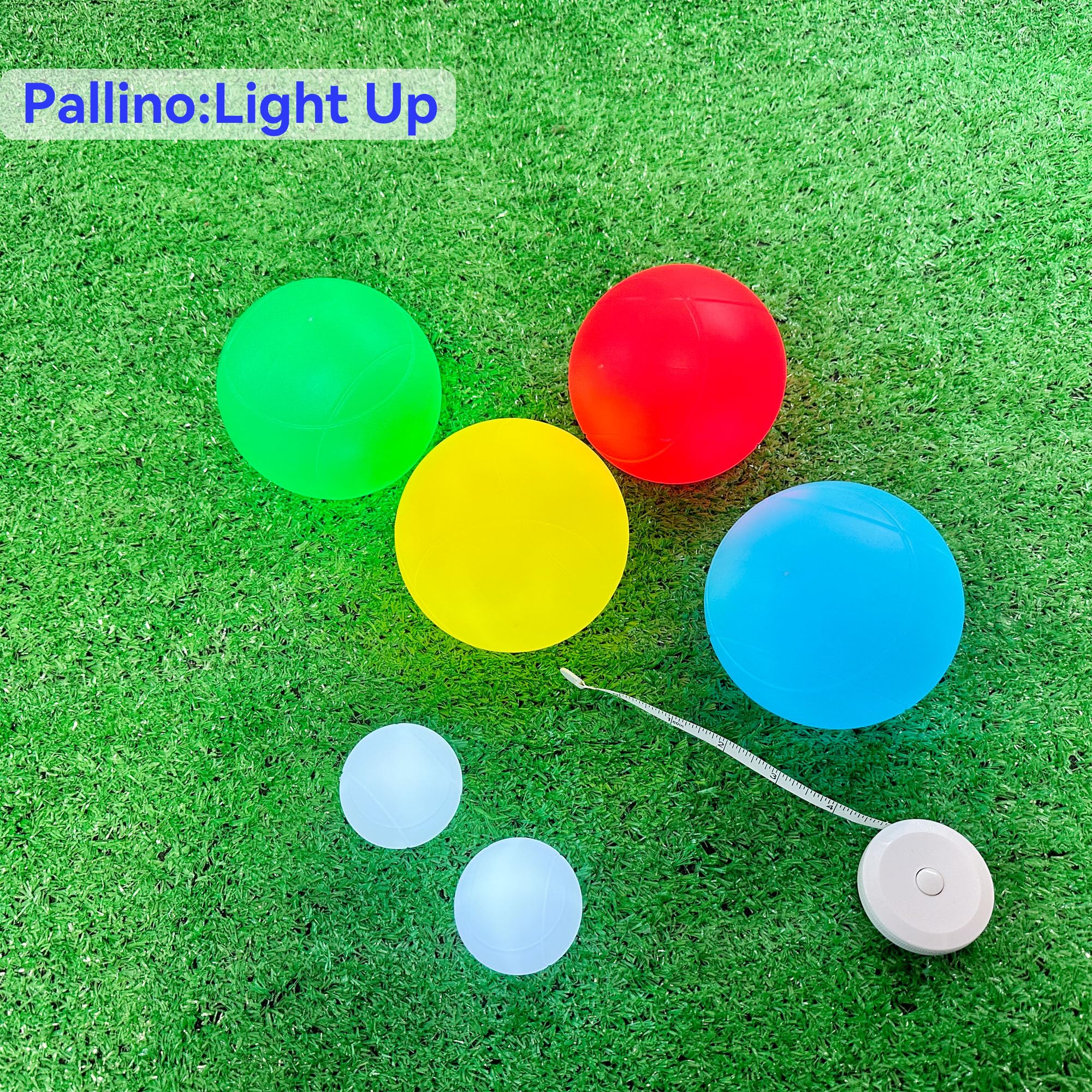 OUTOSS pallinos with measuring tape and drawstring bag for organized transport