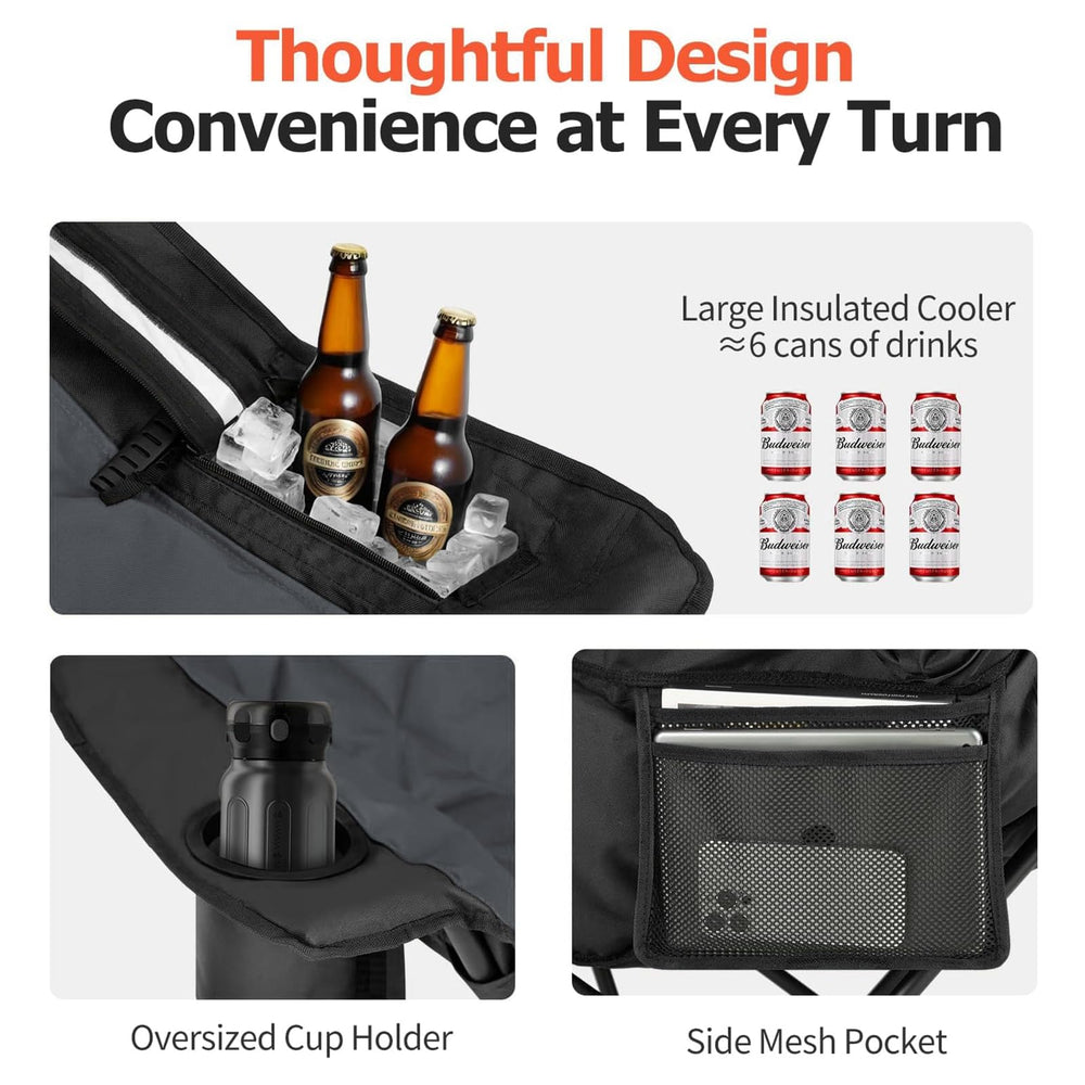 Overmont insulated cooler bag detail keeping beverages cold longer
