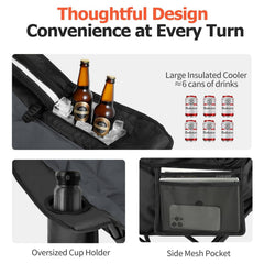 Overmont insulated cooler bag detail keeping beverages cold longer