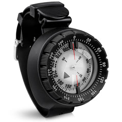 OVOVFANY front view of dive compass showing clear dial and durable case benefit visibility