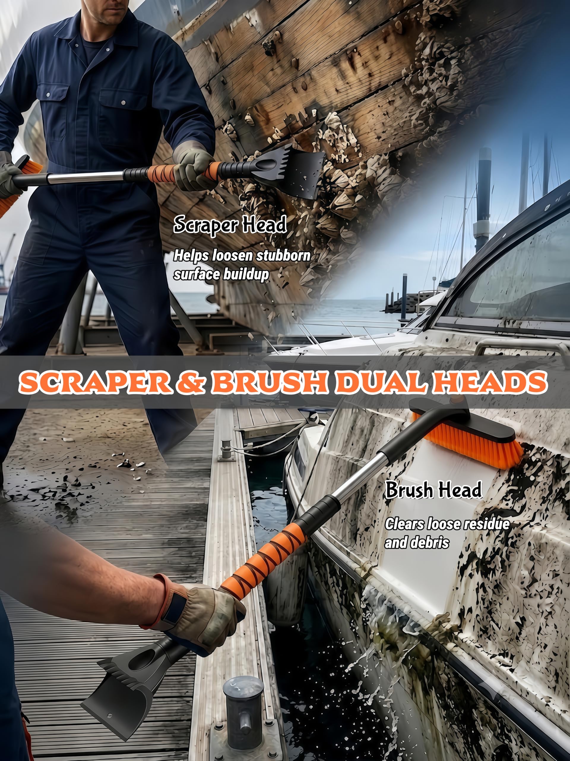 owfccla stiff brush head detail clearing debris efficiently