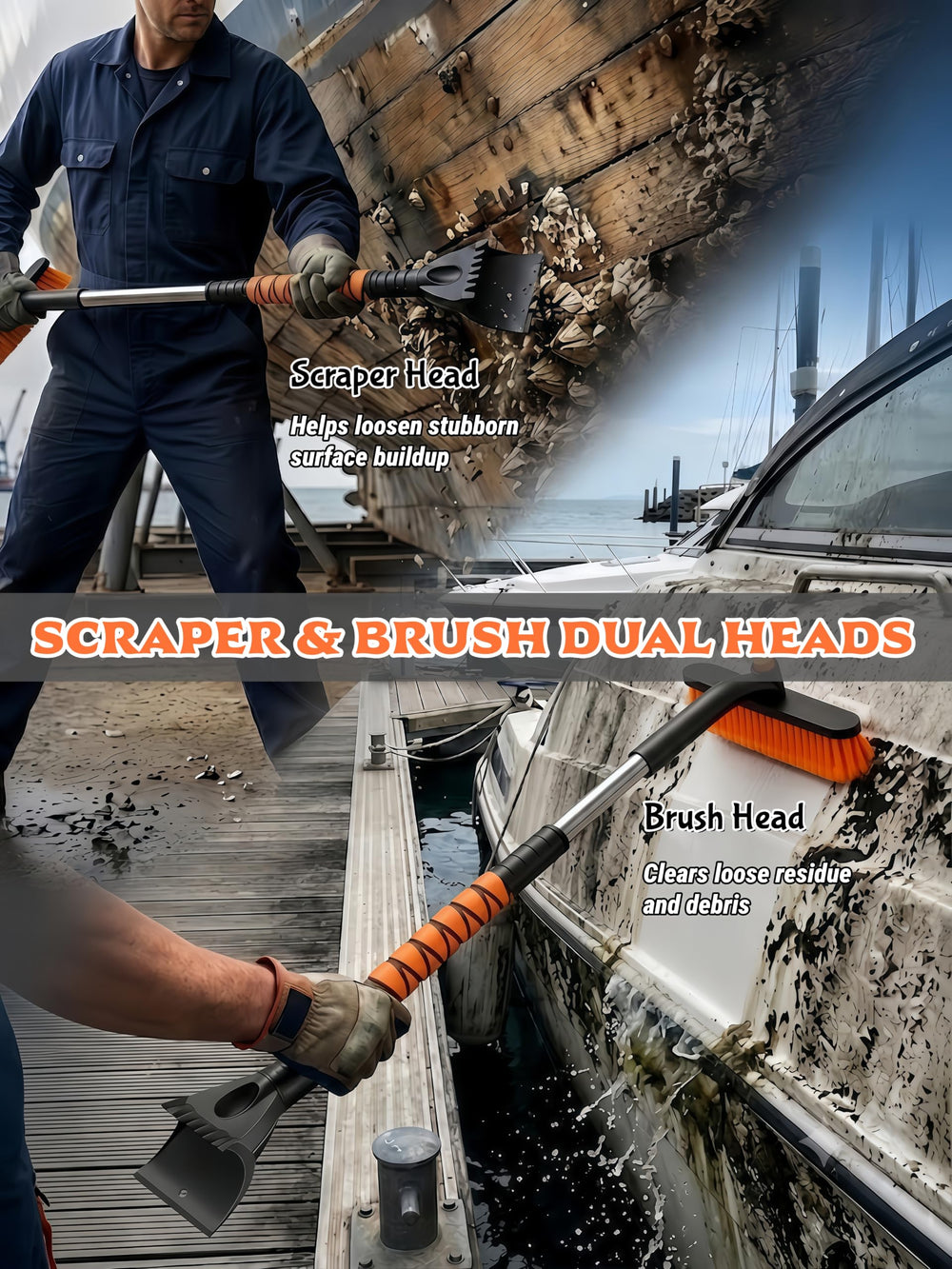 owfccla stiff brush head detail clearing debris efficiently