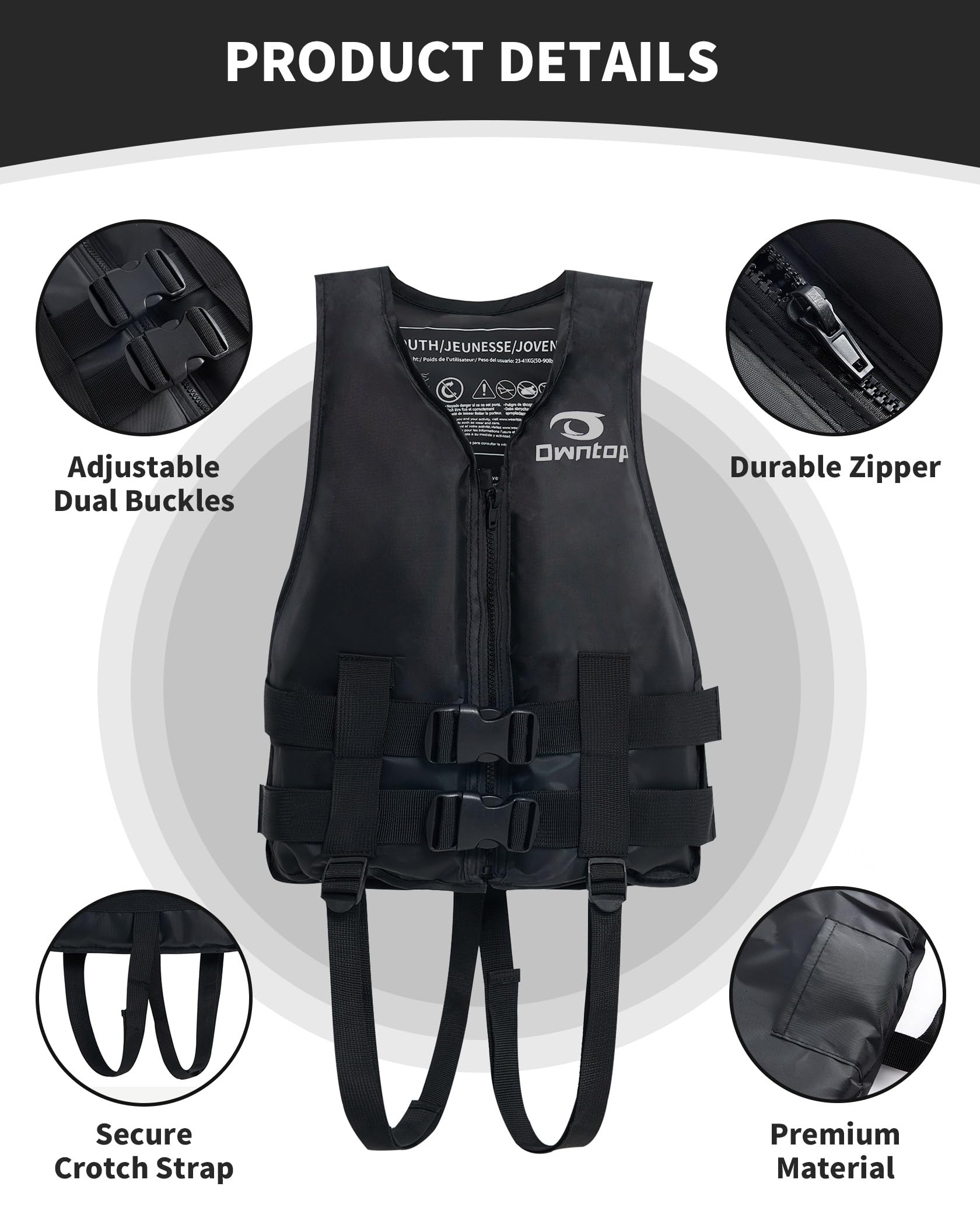 Owntop buckle and adjustable strap close-up demonstrating snug fit