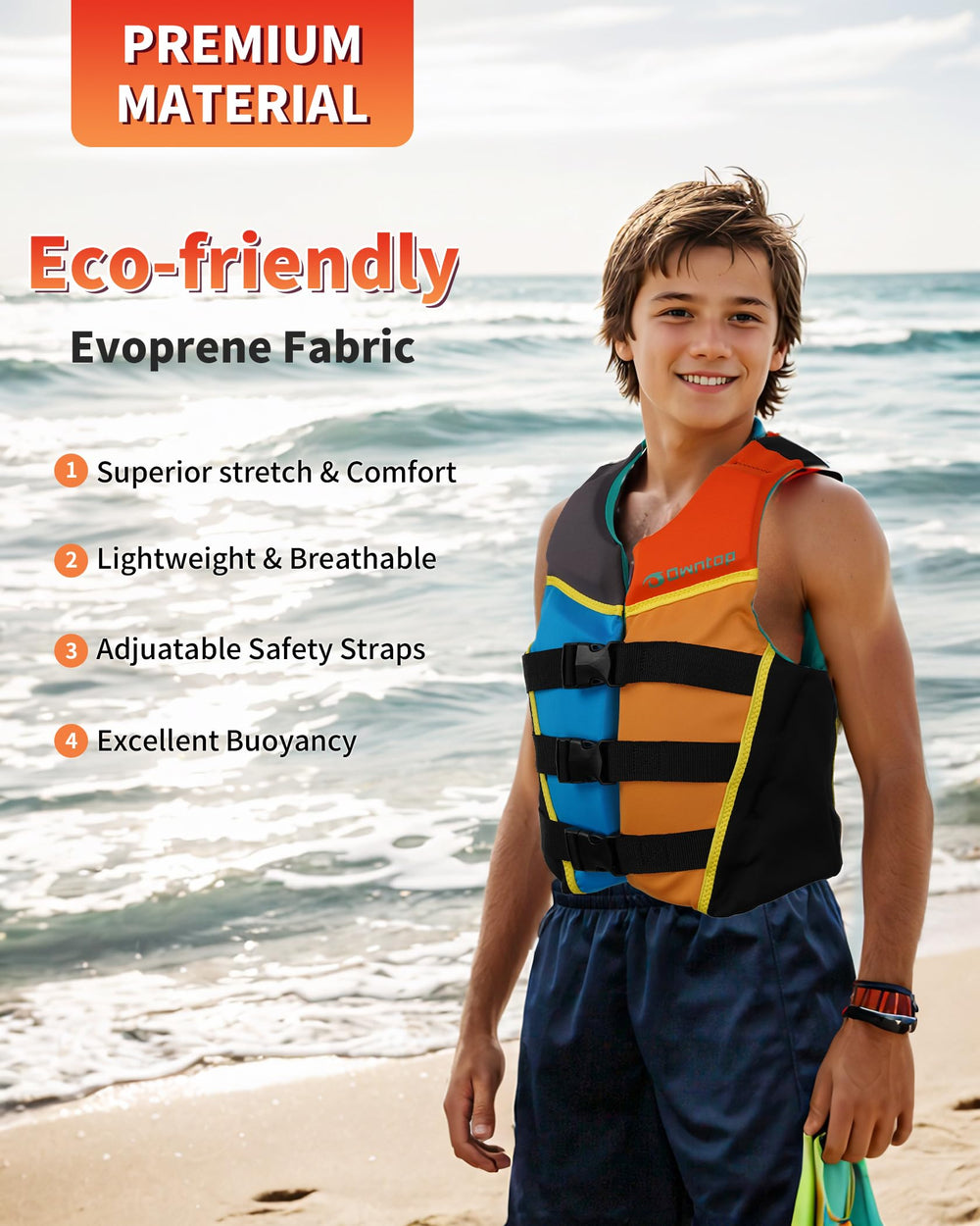 Owntop closeup of adjustable straps and quick-release buckles for secure fit