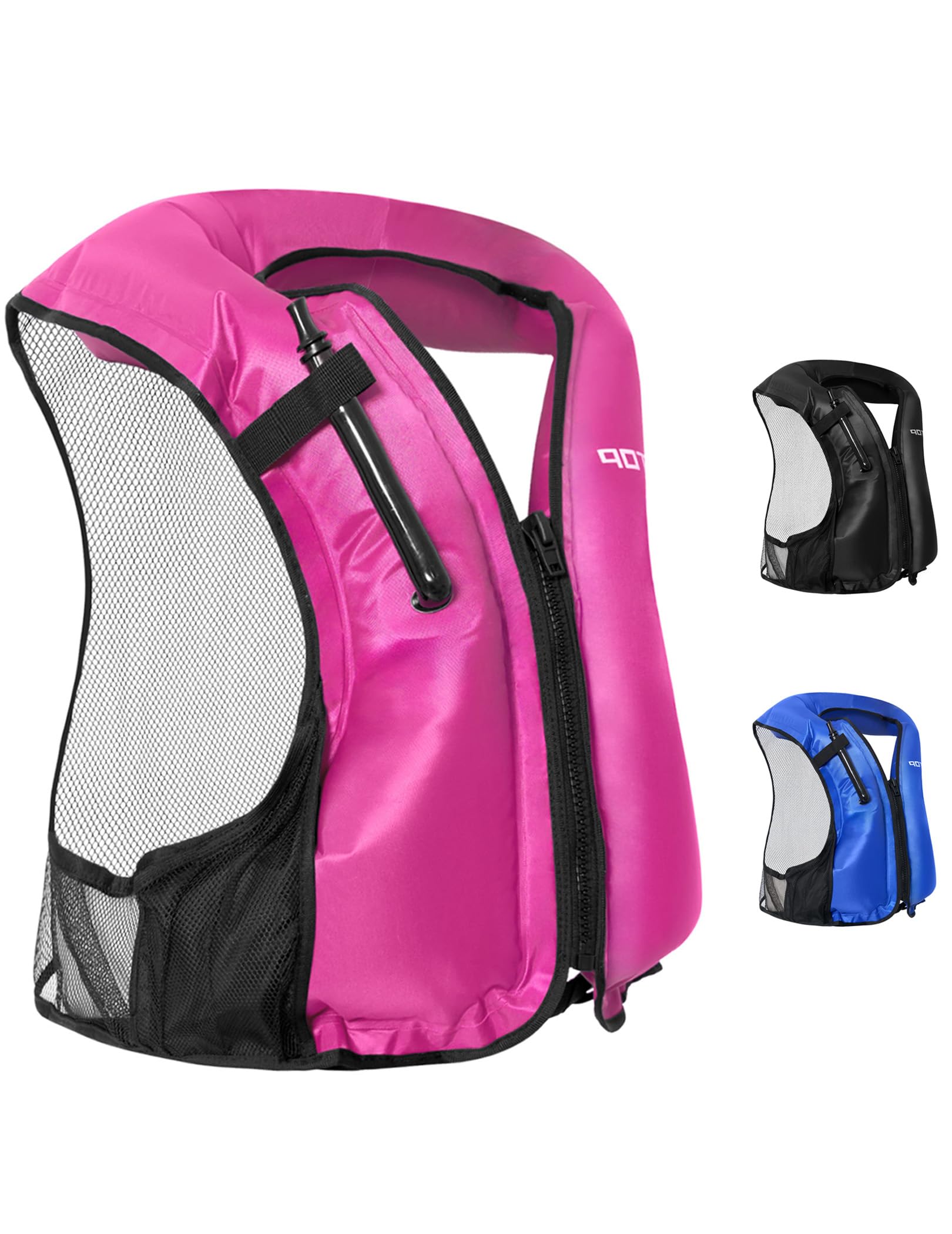 Owntop front view showing zipper and secure fit for easy wear