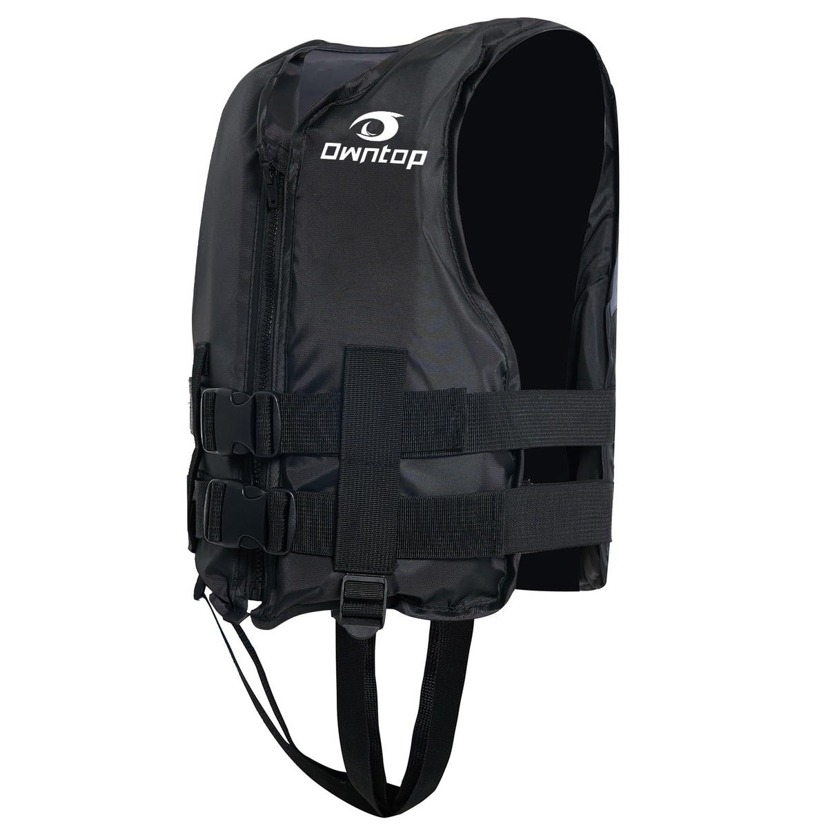 Owntop front view with zipper showing secure closure and easy on/off